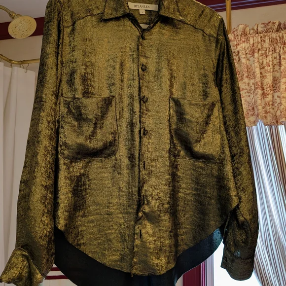 Dylanlex Gold Metallic Shirt - Picture 2 of 4